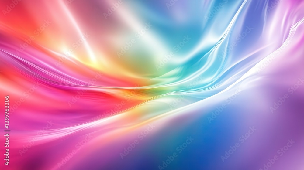holographic foil with mesmerizing rainbow gradients, flowing seamlessly across a reflective metallic surface. holographic foil with mesmerizing rainbow gradients, flowing seamlessly across a reflective metallic surface.