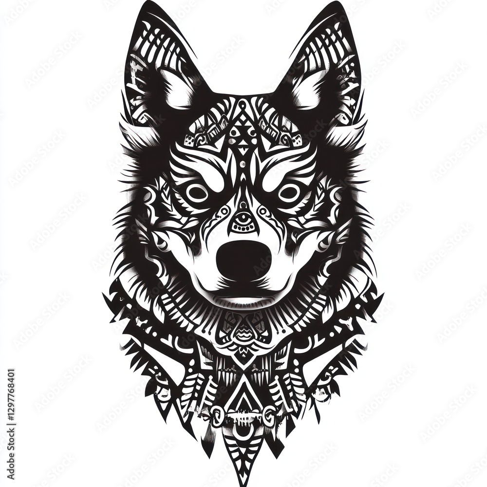Fototapeta premium Tribal Wolf