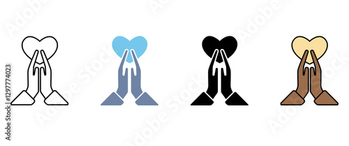 thankful concept line icon. Simple element illustration. thankful concept outline symbol design.