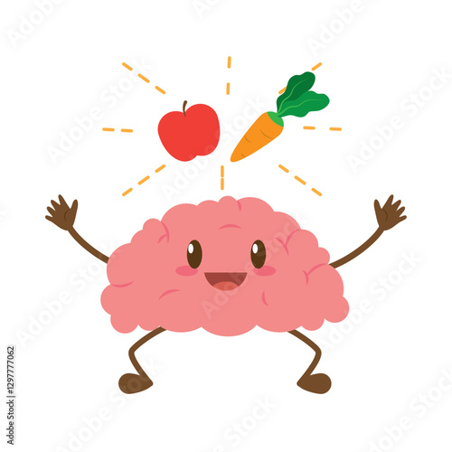 Mindful Eating Healthy Brain and Vegetables
