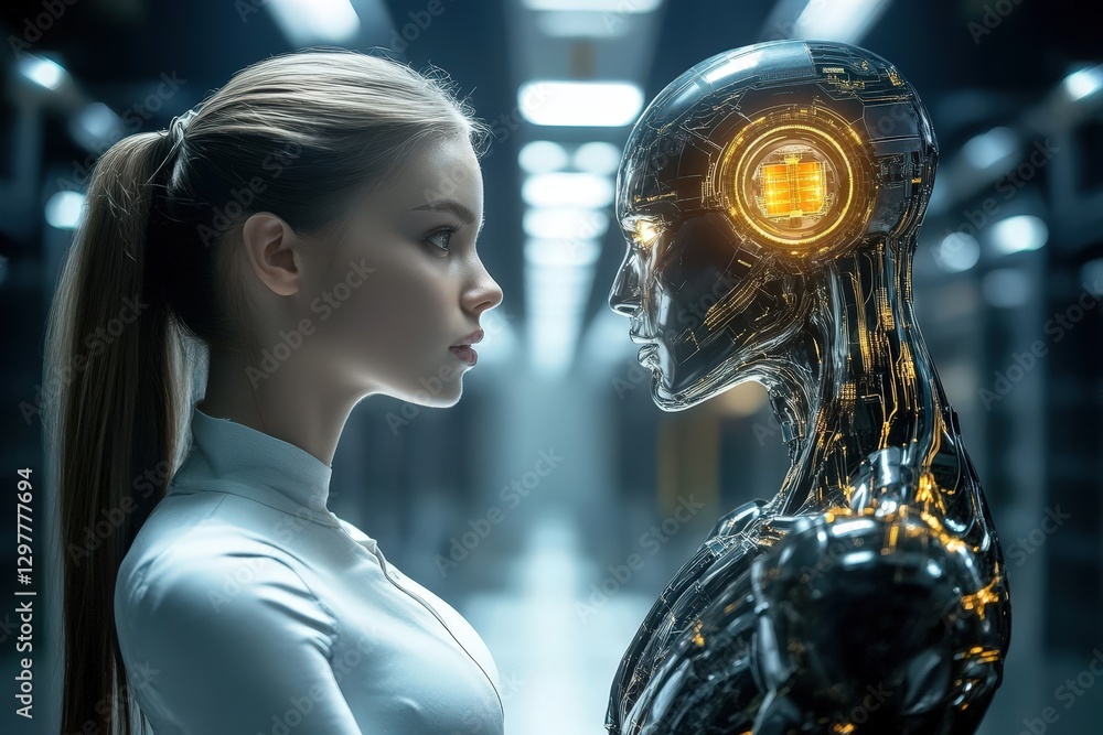 The dynamic between human instincts and AI capabilities is explored through a woman's perspective. The dynamic between human instincts and AI capabilities is explored through a woman's perspective.