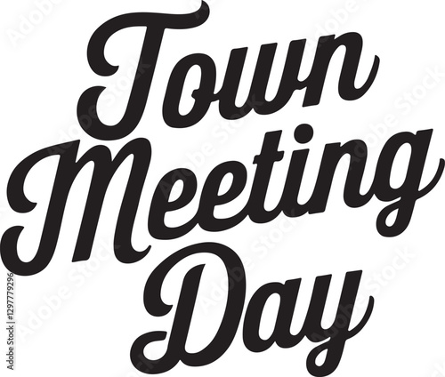Town Meeting Day T-shirt design