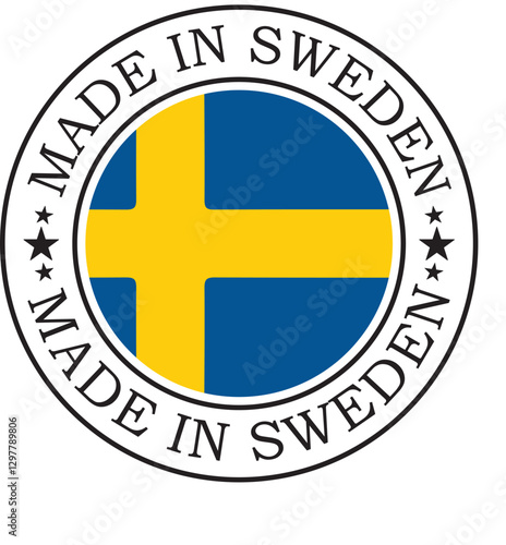 Made in Sweden" stamp logo 