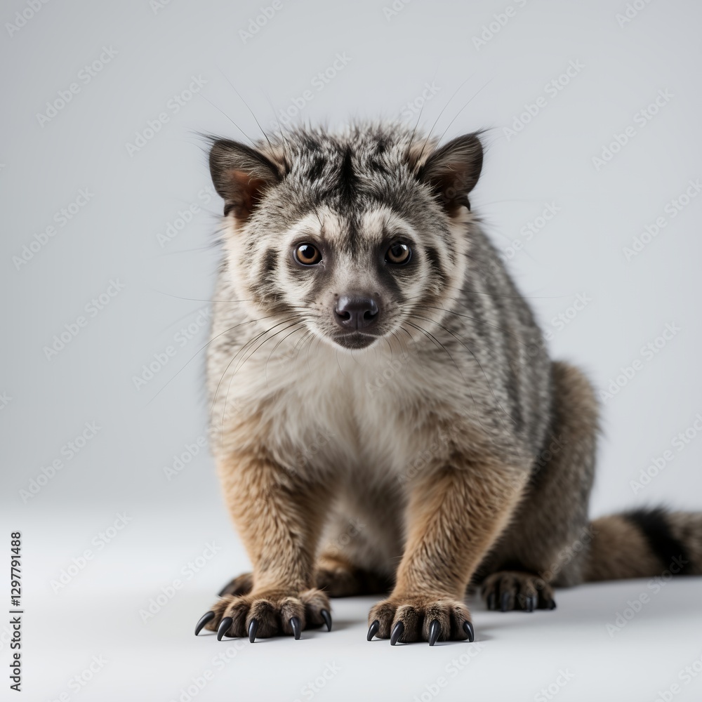 Obraz premium High-resolution, crisp, and sharp professional photograph of a single Binturong