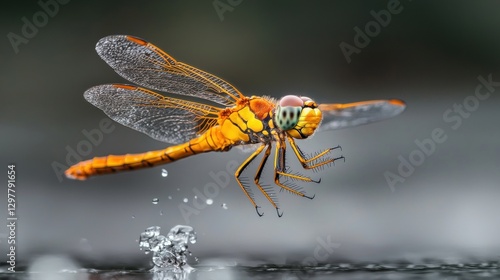 Dragonfly in flight