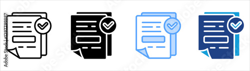 Validation Icon Set Multiple Style Collection