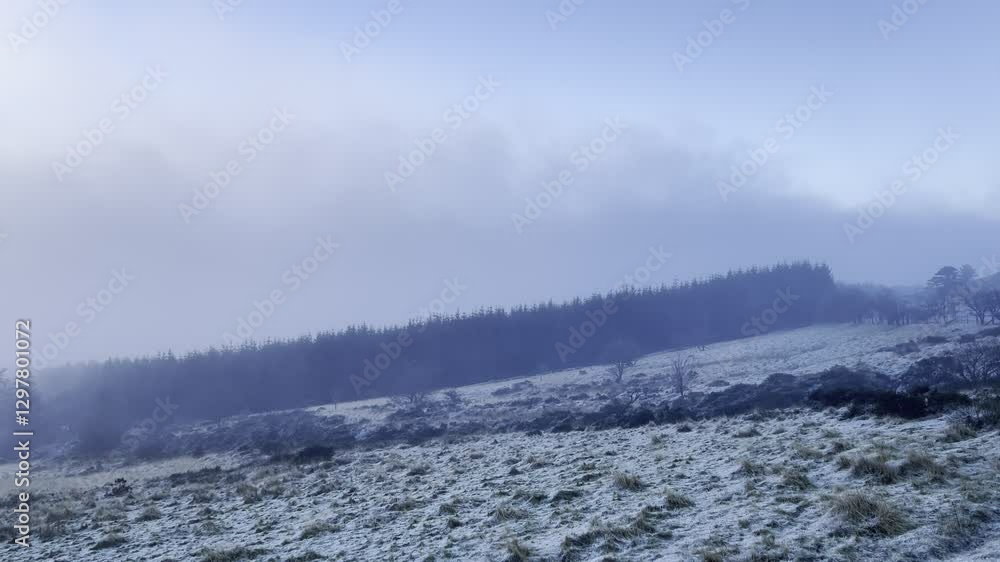 Explore the serene beauty of Brecon Beacons during a chilly February morning in Wales Explore the serene beauty of Brecon Beacons during a chilly February morning in Wales