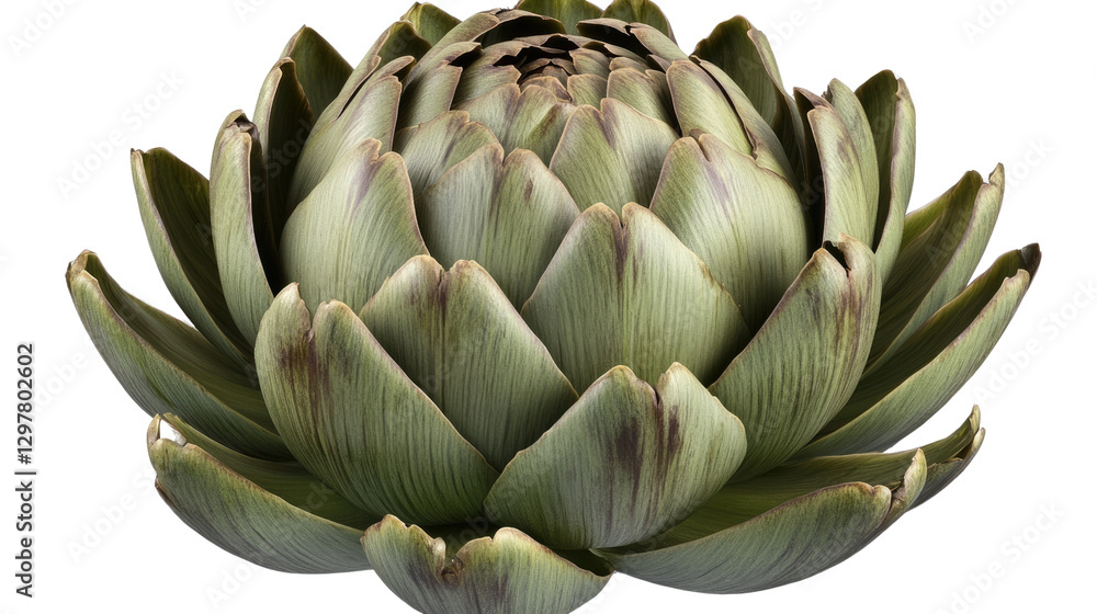 Artichoke: A close-up shot of a perfectly formed artichoke, showcasing its intricate layered structure and vibrant green color. Artichoke: A close-up shot of a perfectly formed artichoke, showcasing its intricate layered structure and vibrant green color.
