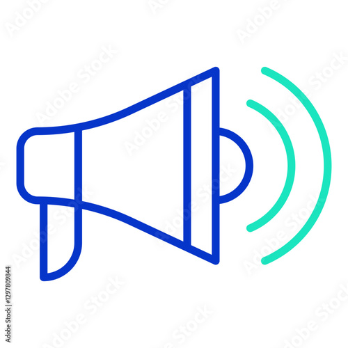 Promotion outline dual color icon