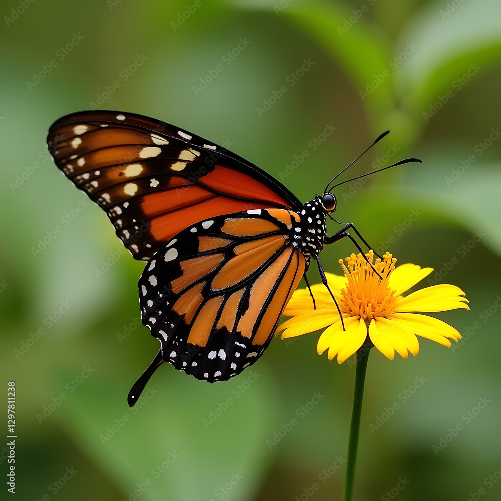 butterfly on flower butterfly on flower