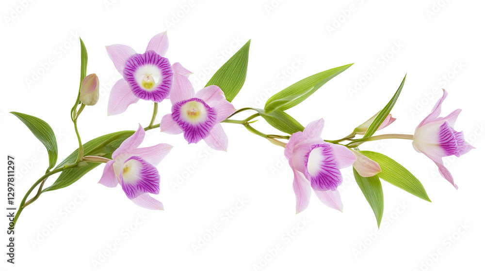 Orchid's Elegance: Delicate pink orchids, with their intricate petals and vibrant hues, showcase the artistry of nature against an artistic backdrop. Orchid's Elegance: Delicate pink orchids, with their intricate petals and vibrant hues, showcase the artistry of nature against an artistic backdrop.