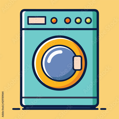 washing machine vector