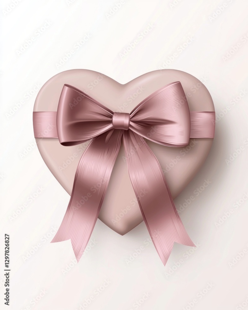 A beautifully designed heart-shaped gift box adorned with a soft pink ribbon bow, symbolizing love, romance, and thoughtful gifting. A beautifully designed heart-shaped gift box adorned with a soft pink ribbon bow, symbolizing love, romance, and thoughtful gifting.