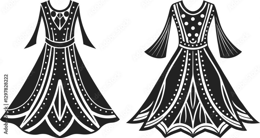 Obraz premium set of dresses for women