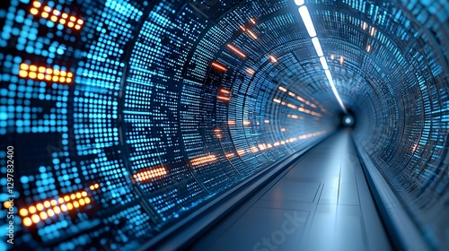 Futuristic cyber vault designed to securely store and protect digital currencies and valuable assets using high tech security features like retina scans quantum encryption and other advanced systems