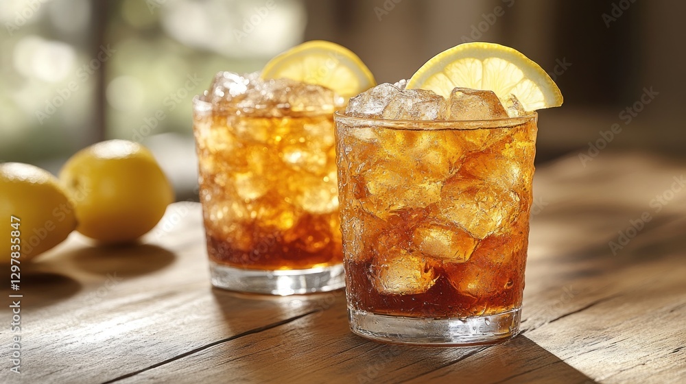 Refreshing Iced Tea with Lemon: A Summer Delight Refreshing Iced Tea with Lemon: A Summer Delight