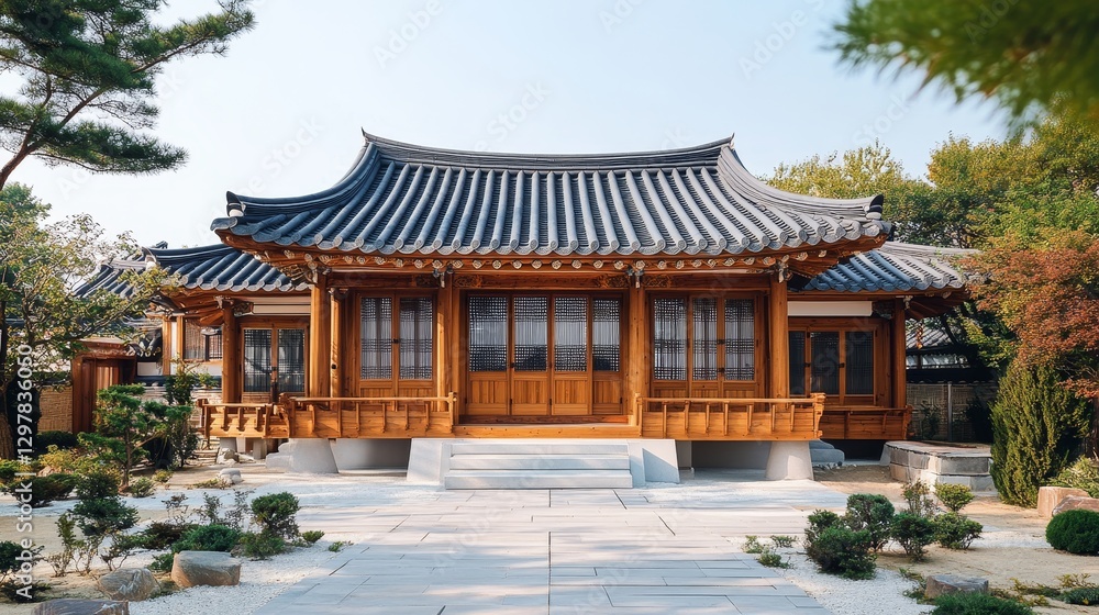 Fototapeta premium Korean traditional house with a classic design