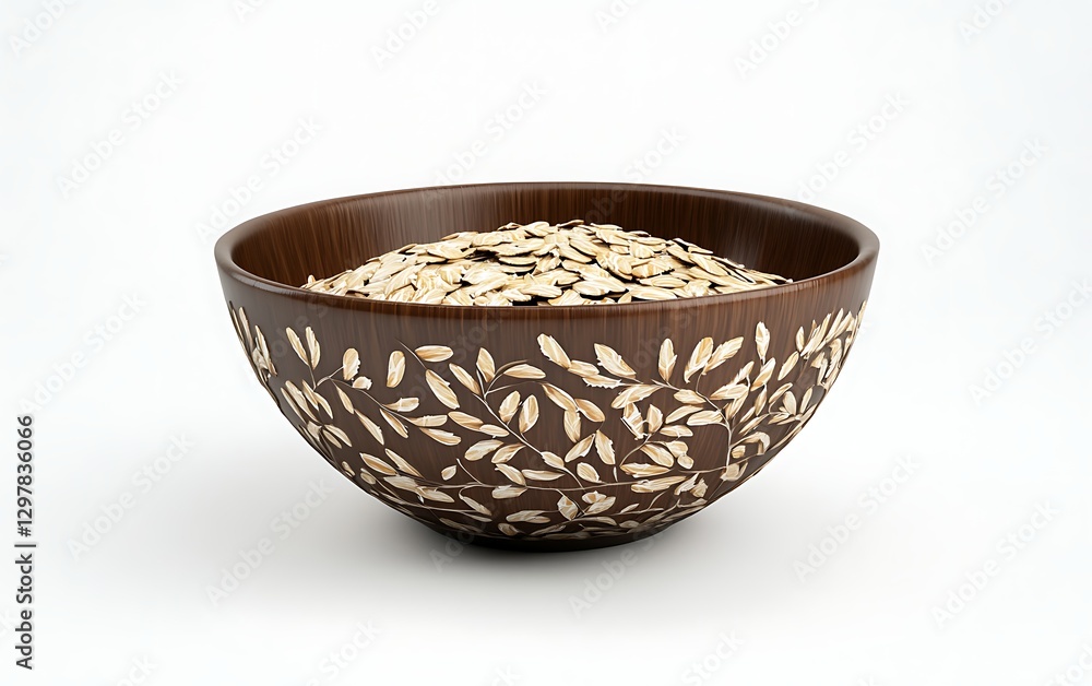 Fototapeta premium a bowl of oat flakes