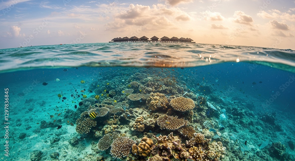 Fototapeta premium Maldives’ Ecological Magnificence