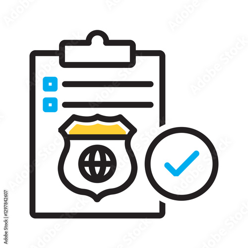 Vector multi color icon for Departmental standards