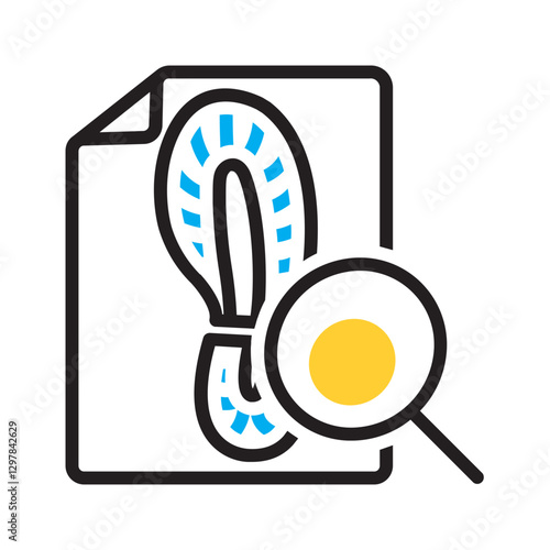 Vector multi color icon for Evidence