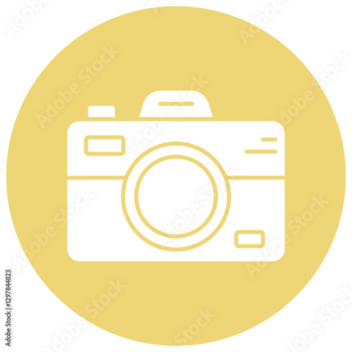 camera sign symbol vector flat icon