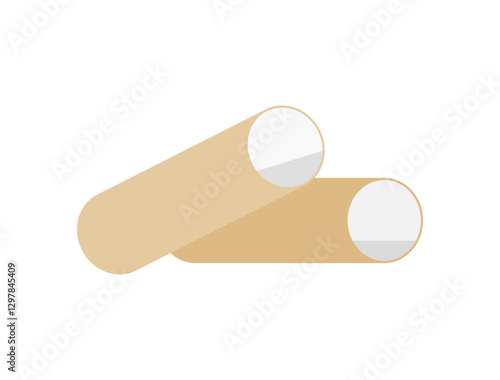 トイレットペーパーの芯のイラスト