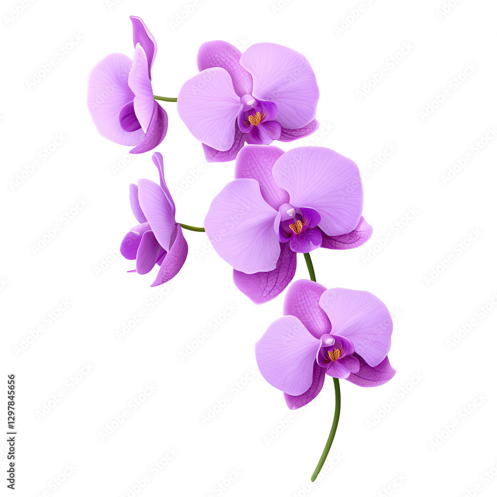 orchid flower isolated on transparent background. orchid flower isolated on transparent background.