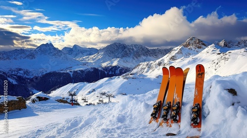 Embrace backcountry skiing adventures in the Italian Alps.