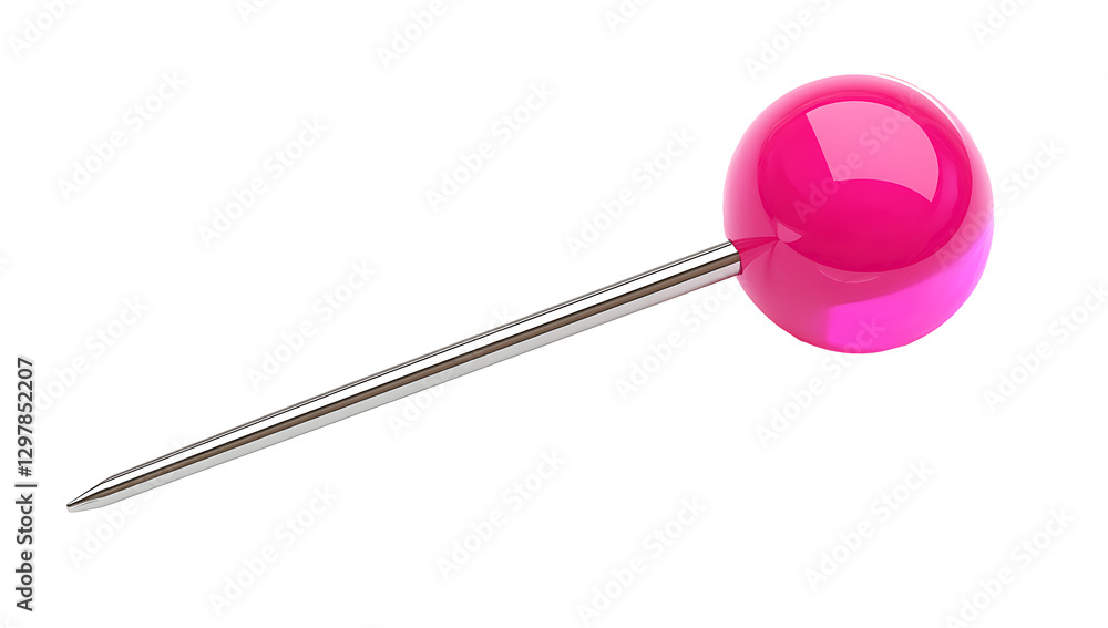 A pink pushpin with an all isolated on white background.PNG A pink pushpin with an all isolated on white background.PNG