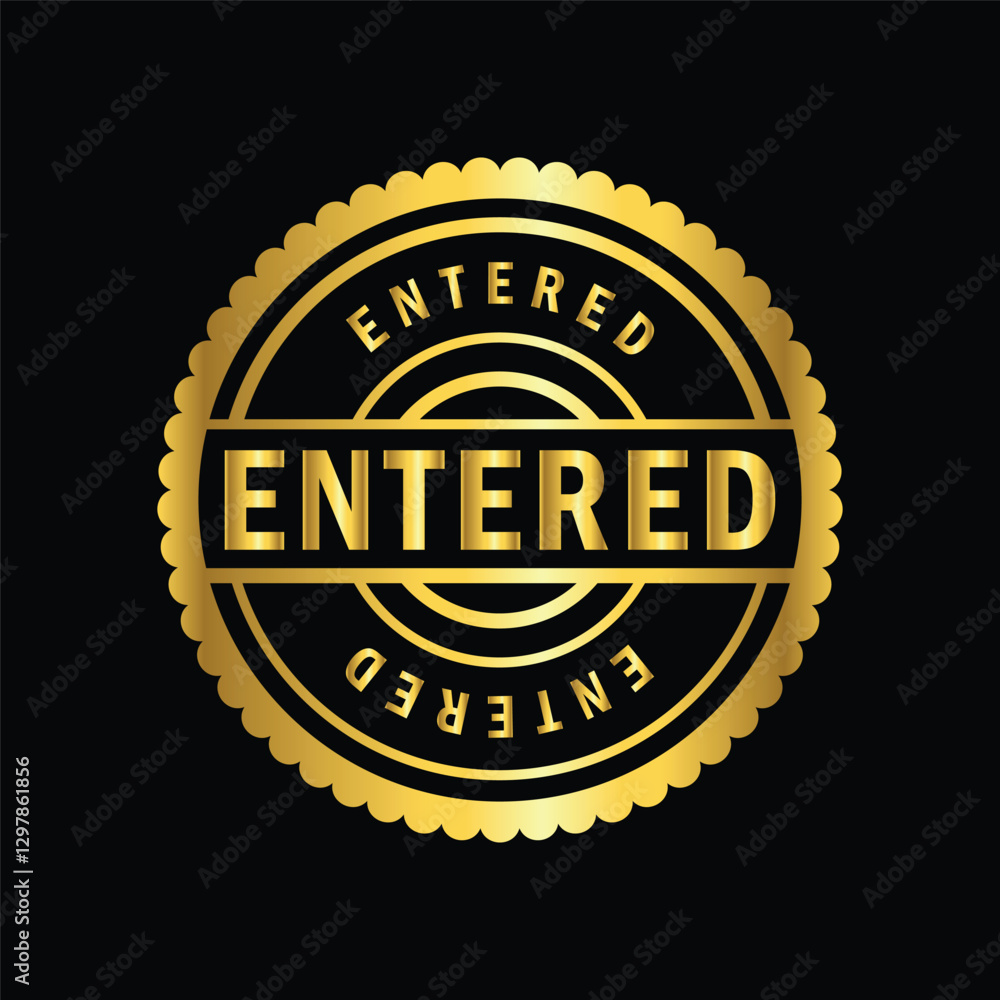 gold color entered rubber stamp , icon, flat, design, vector, illustrations, Graphic Design, education, style, trendy, collections gold color entered rubber stamp , icon, flat, design, vector, illustrations, Graphic Design, education, style, trendy, collections