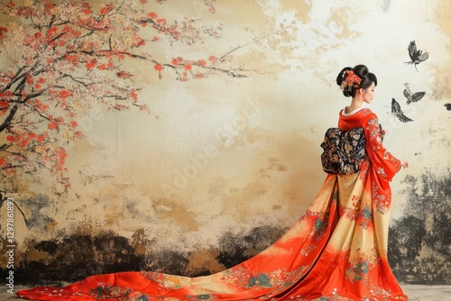 A kimono for unmarried women
