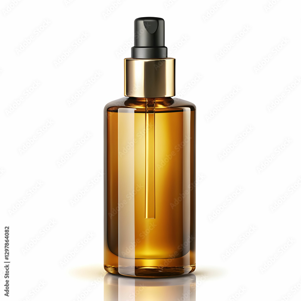 Naklejka premium cosmetic liquid oil on white background