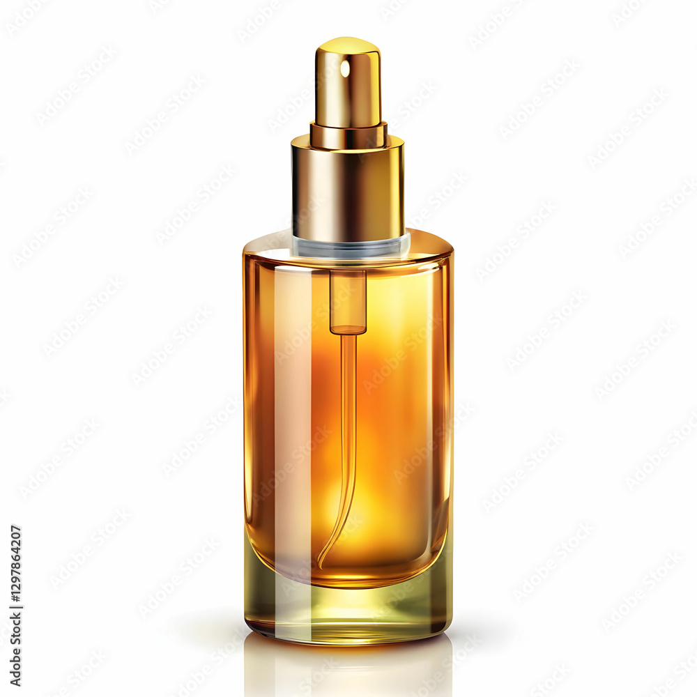 cosmetic liquid oil on white background cosmetic liquid oil on white background