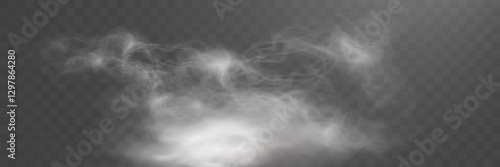 Realistic smoke effect, transparent fog overlay, wispy vapor texture, soft mist background, swirling haze.	
