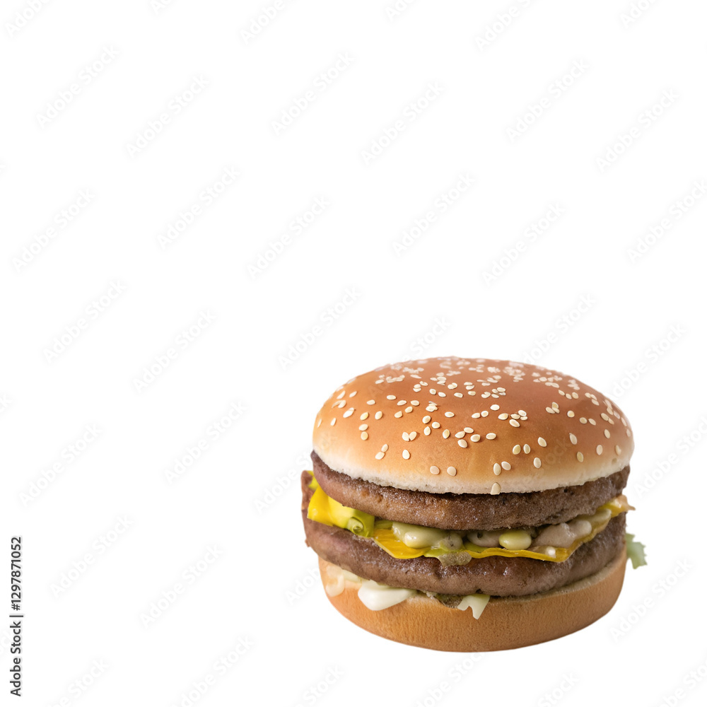 transparent background Double Cheeseburger transparent background Double Cheeseburger
