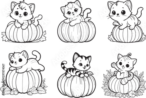 Set of cute animals for kid coloring. Cute animals for coloring book collection for children, simple draw, easy coloring
