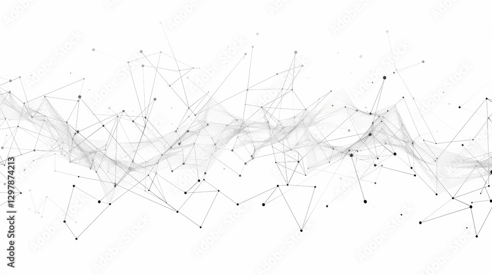 Aesthetic Intricate Waves: Connecting Abstract Dots with Gradient Lines for Business Big Data and Social Network Tech Aesthetic Intricate Waves: Connecting Abstract Dots with Gradient Lines for Business Big Data and Social Network Tech