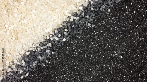 Black, Gray and White Salt Grains Texture
