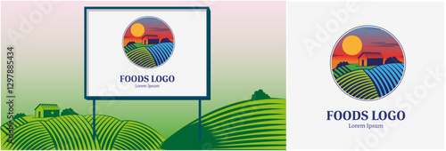 foods farming logo , world foundation, logo, tree farming environmental impact 