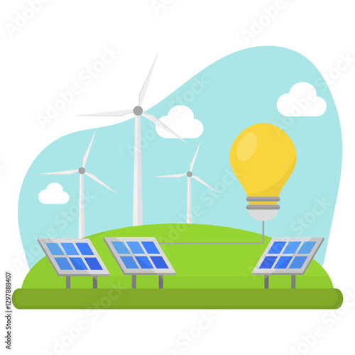 Renewable Energy Illustration