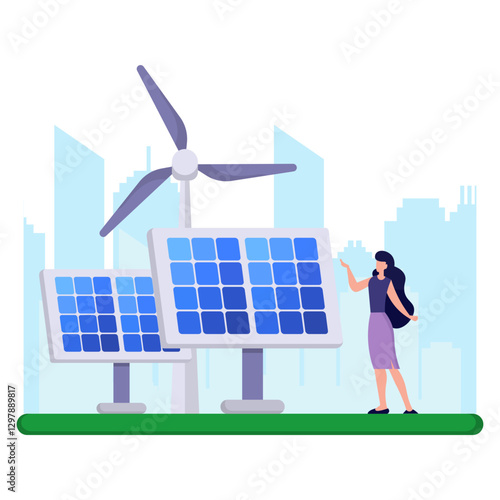 Renewable Energy Illustration