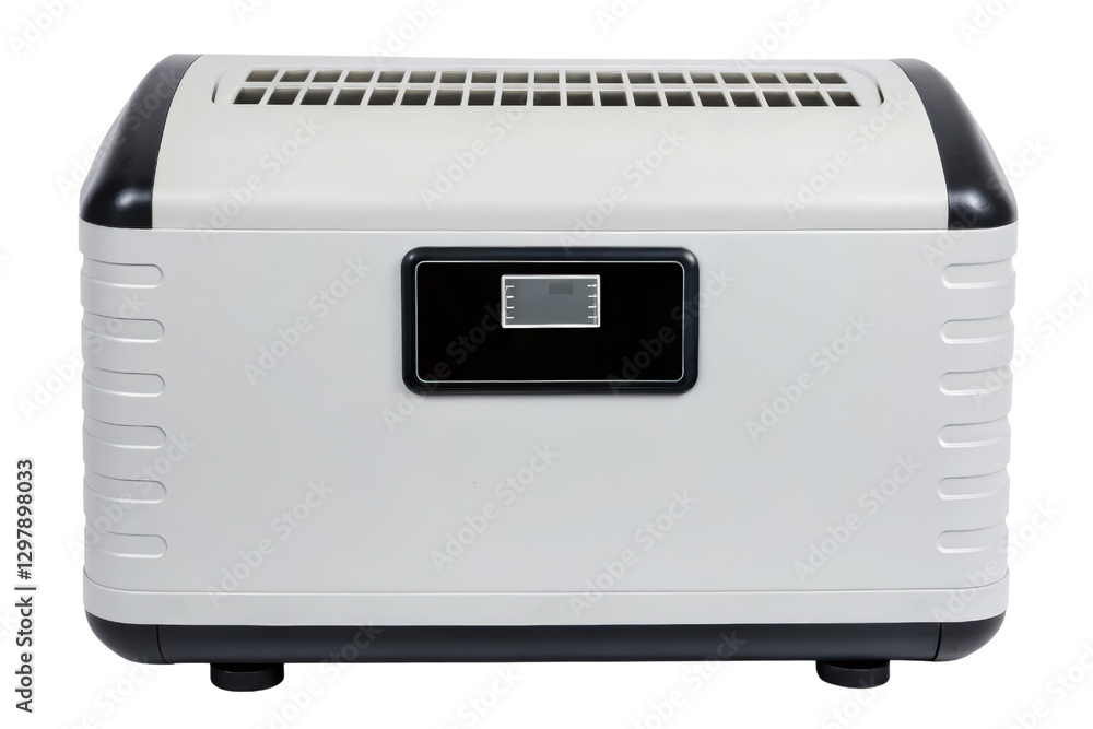 White rectangular air purifier isolated with transparent background White rectangular air purifier isolated with transparent background