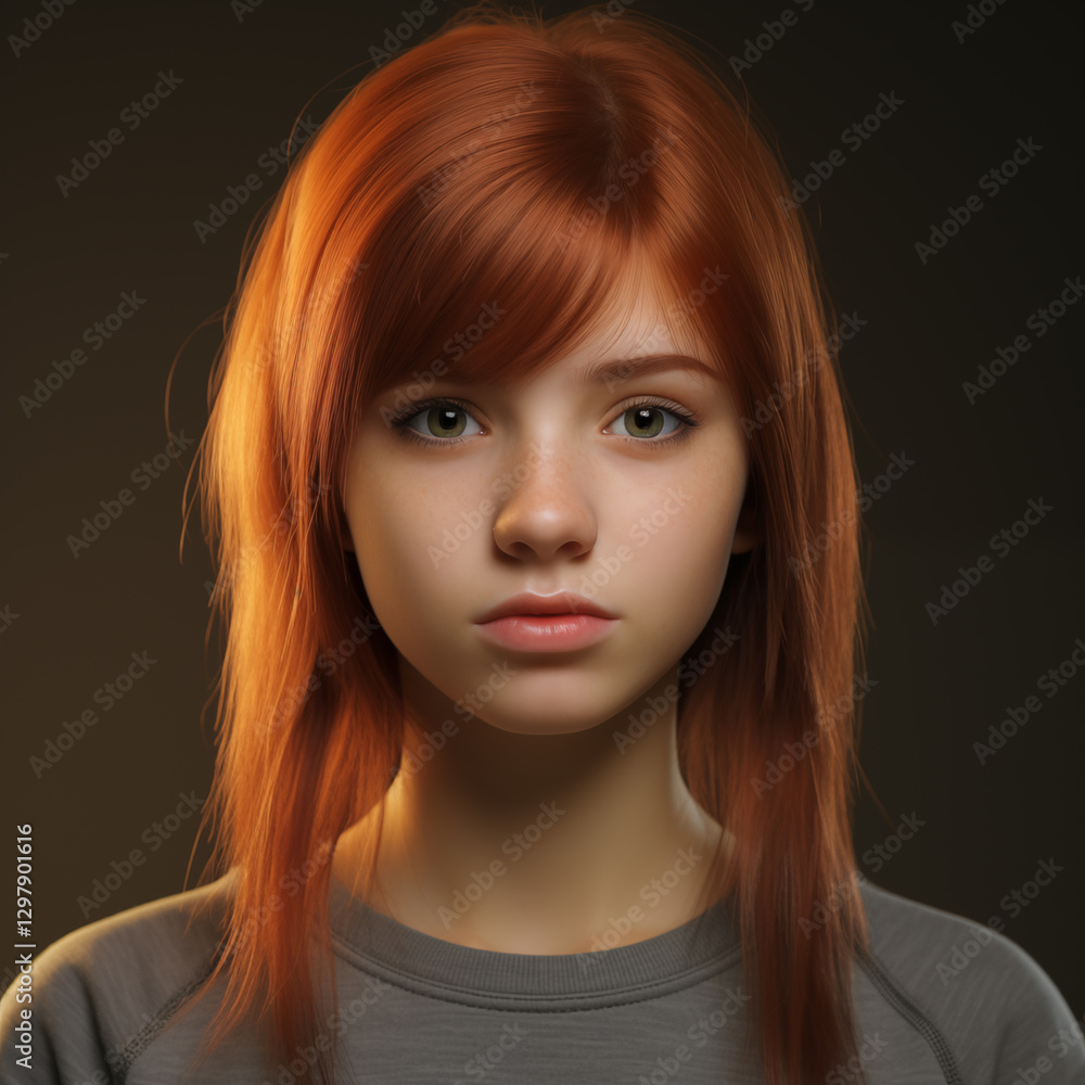 High-quality 3D rendered avatar of a female character High-quality 3D rendered avatar of a female character