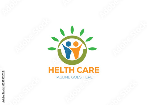 A modern healthcare logo featuring a cross symbol, heartbeat line, or hands holding a heart, using calming blue and green tones to symbolize care and wellness.