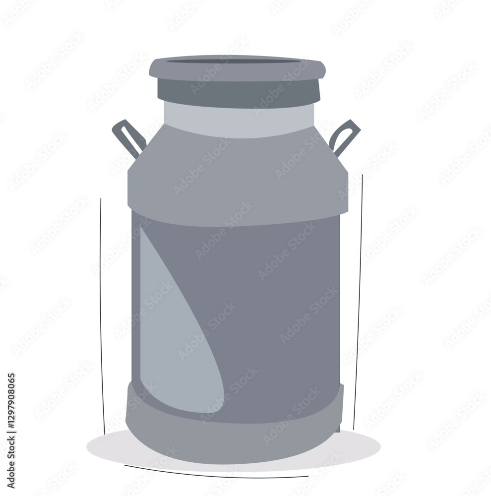 cow metal milk can . old bottle, retro steel, tin churn cow metal milk can sign.