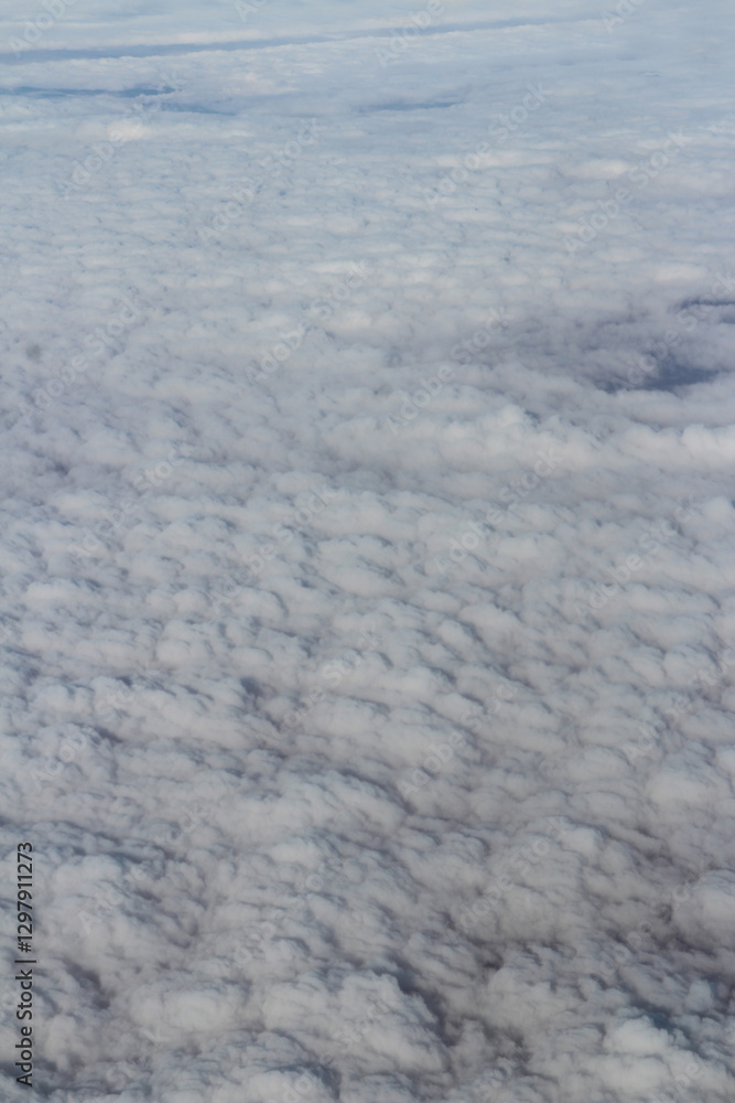 Dramatic cloudscape and from the airplane's window Dramatic cloudscape and from the airplane's window