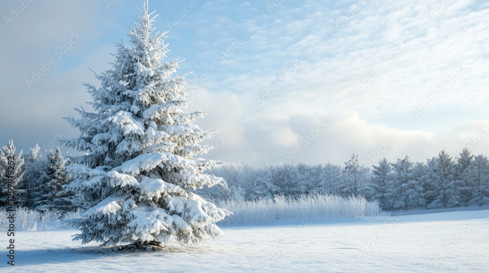 Snowy Fir Tree in a Winter Wonderland Snowy Fir Tree in a Winter Wonderland