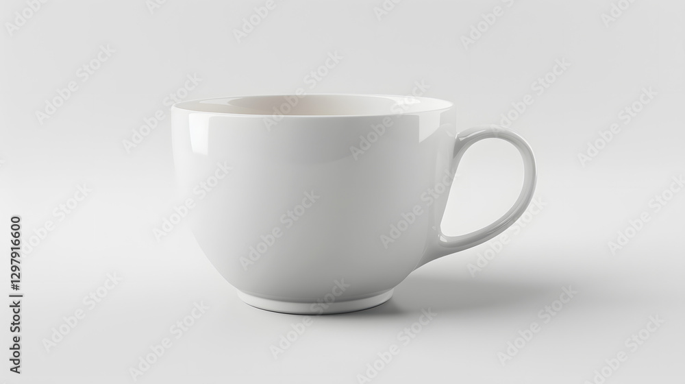 Fototapeta premium A cup, ceramic cup, isolated on white background
