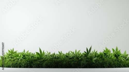 Vibrant Cannabis Plants in the Green